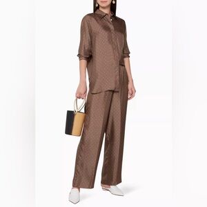 Theory women's silk polka dot Shirt Size Medium NWT